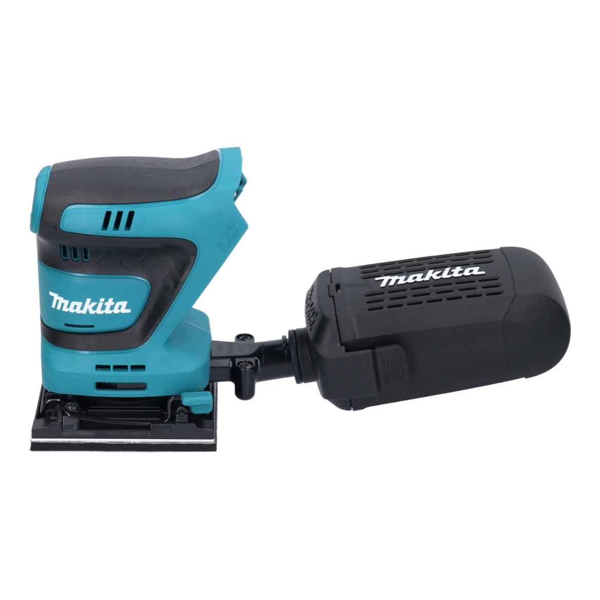 Makita DBO 480 RM Akku Schwingschleifer 18 V 112 x 102 mm + 2x Akku 4,0 Ah + Ladegerät