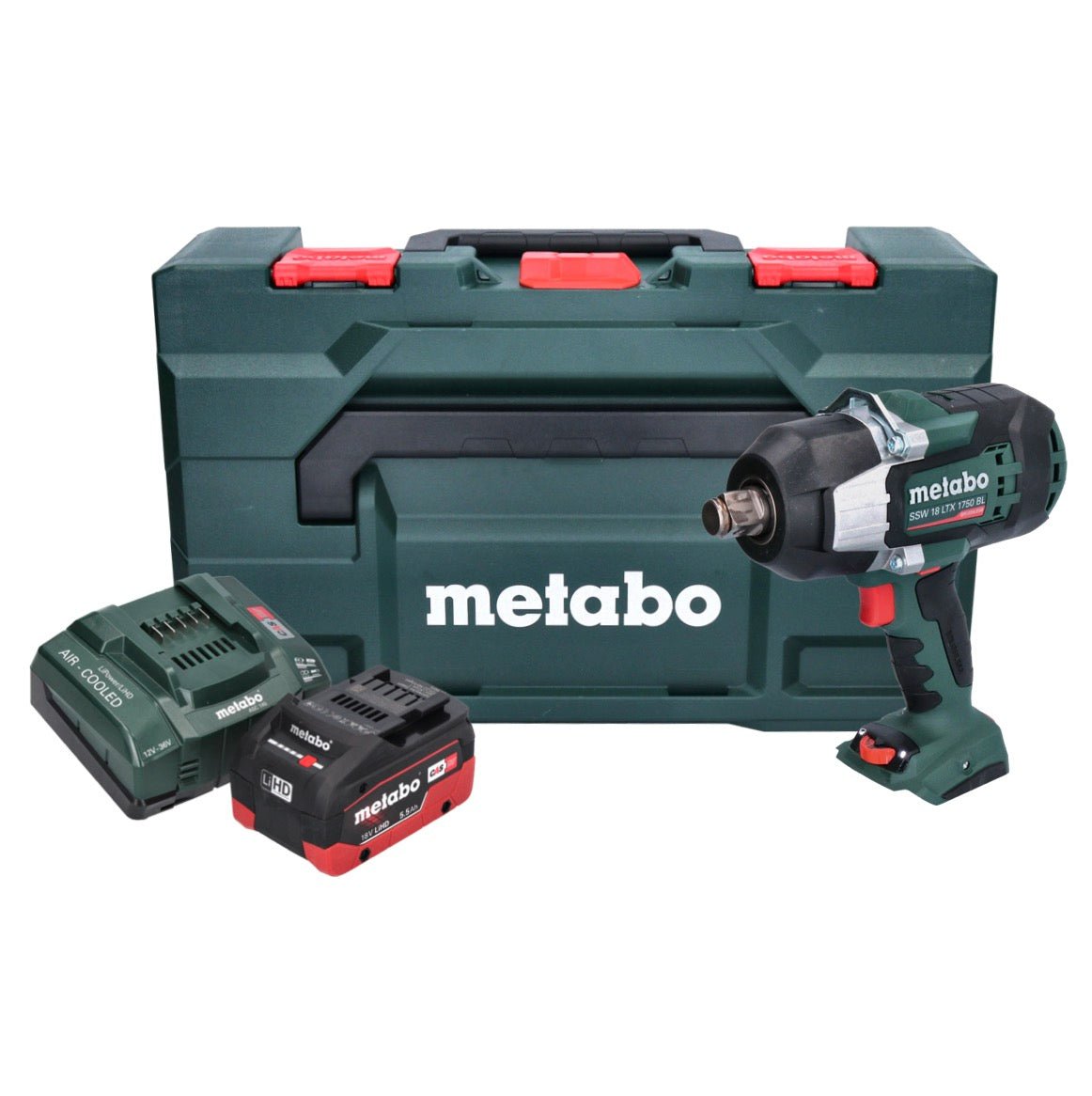 Metabo SSW 18 LTX 1750 BL Akku Schlagschrauber 18 V 1750 Nm 3/4" Brushless + 1x Akku 5,5 Ah + Ladegerät + metaBOX