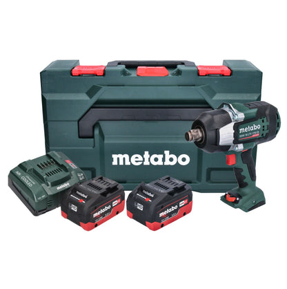 Visseuse à chocs sans fil Metabo SSW 18 LTX 1750 BL 18 V 1750 Nm 3/4" brushless (602402660) + 2x batterie 5,5 Ah + chargeur + métaBOX