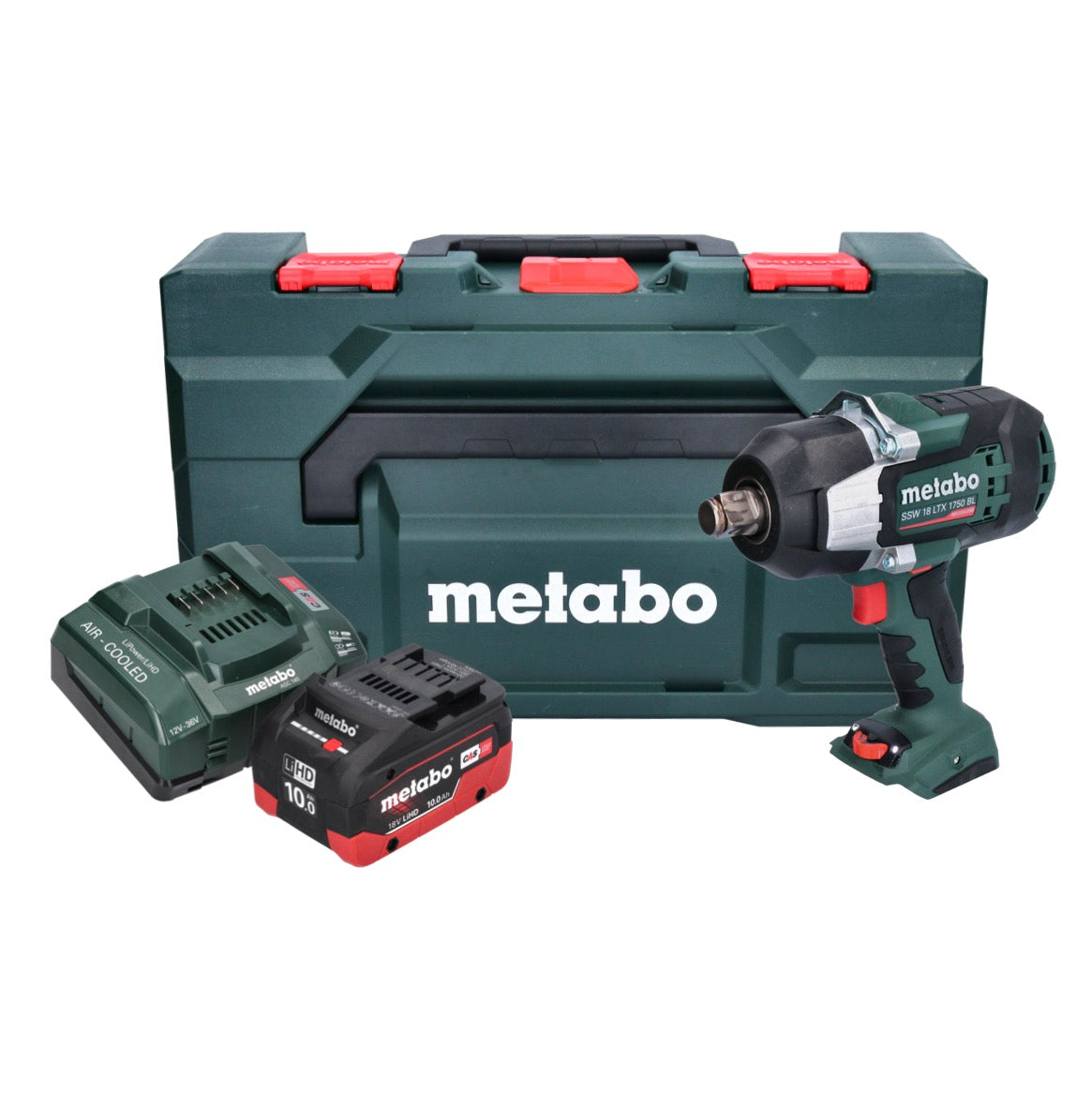 Metabo SSW 18 LTX 1750 BL Akku Schlagschrauber 18 V 1750 Nm 3/4" Brushless + 1x Akku 10,0 Ah + Ladegerät + metaBOX