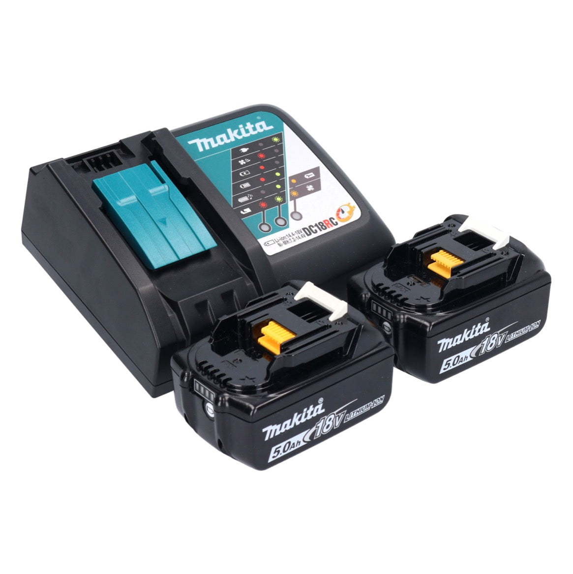 Ponceuse orbitale sur batterie Makita DBO 482 RT 18 V 112 x 102 mm + 2x batteries 5,0 Ah + chargeur