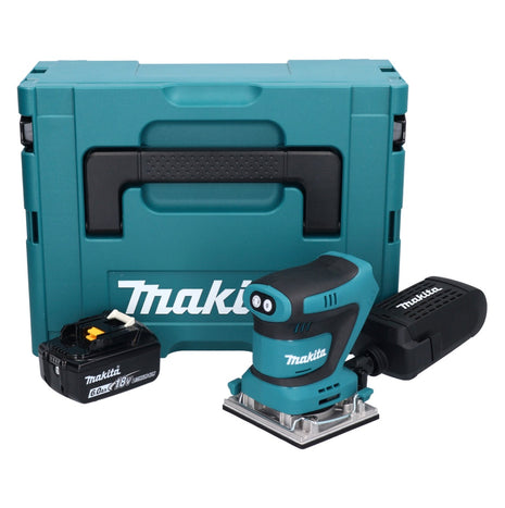 Ponceuse orbitale sur batterie Makita DBO 482 G1J 18 V 112 x 102 mm + 1x batterie 6,0 Ah + Makpac - sans chargeur