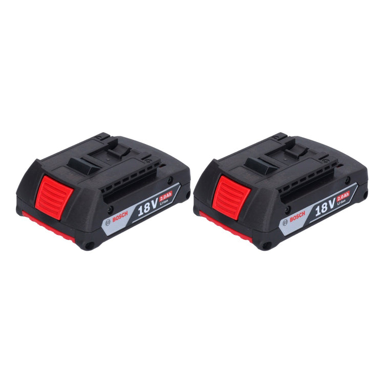 Bosch Akku Set 2x GBA 18 V 2,0 Ah / 2000 mAh Li-Ion  Einschub Akku ( 2x 1600Z00036 ) - Toolbrothers