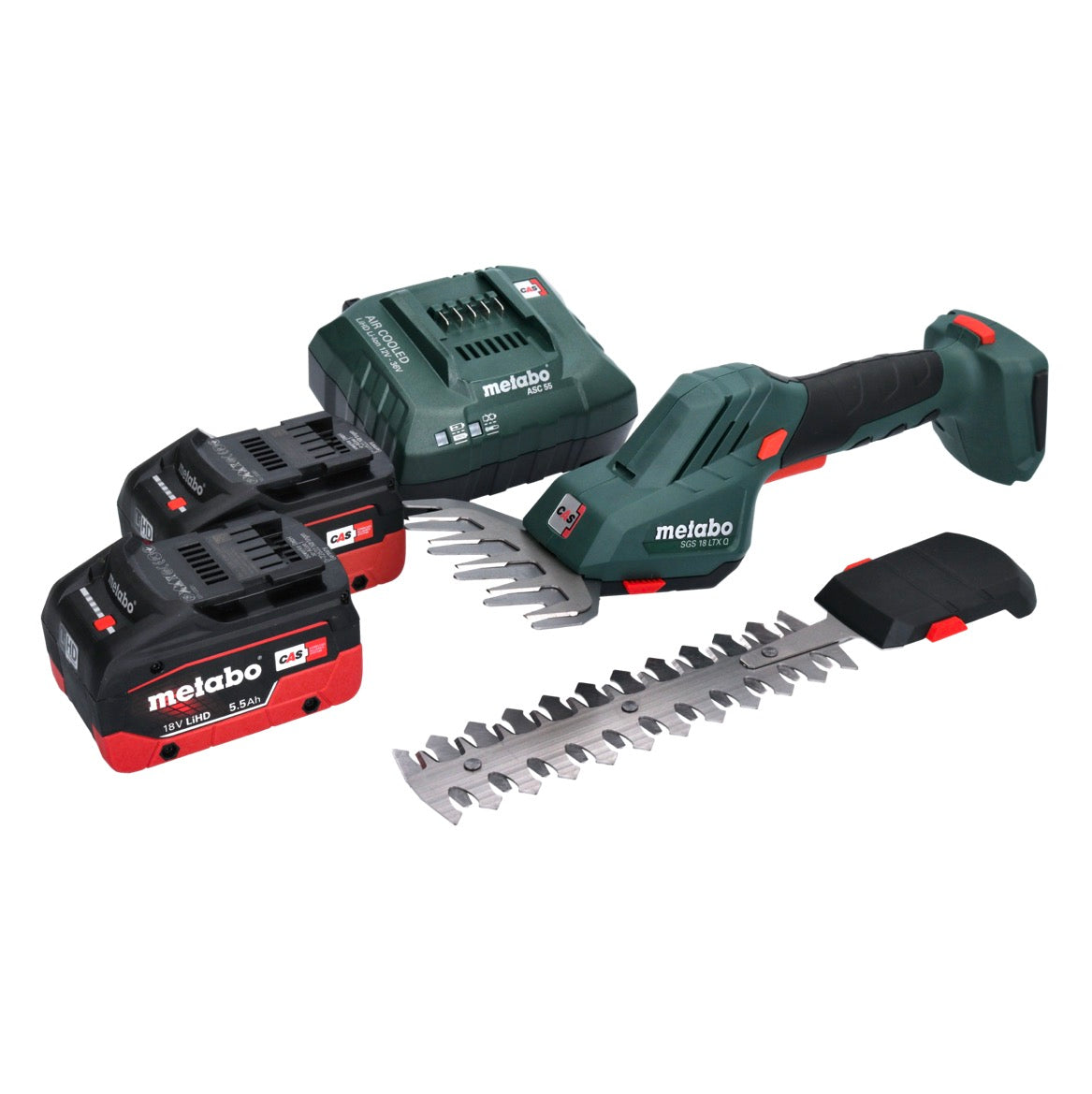 Metabo SGS 18 LTX Q Akku Gras und Strauchschere 18 V + 2x Akku 5,5 Ah + Ladegerät - Toolbrothers