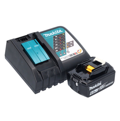 Makita DHP 482 RG1X1 perceuse à percussion sans fil 18 V + 1x batterie 6,0 Ah + chargeur + jeu d'accessoires 74 pièces + mallette