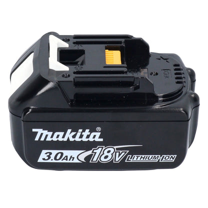 Makita DHP 484 F1X1W perceuse à percussion sans fil 18 V 54 Nm sans balais blanc + 1x batterie 3,0 Ah + jeu d'accessoires 74 pièces + mallette - sans chargeur