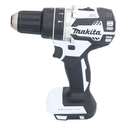 Makita DHP 484 RFX1W perceuse à percussion sans fil 18 V 54 Nm sans balais blanc + 2 batteries 3,0 Ah + chargeur + jeu d'accessoires 74 pièces + mallette