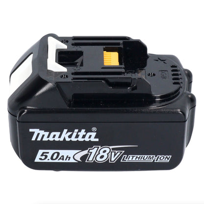 Makita DHP 487 T1X1 perceuse à percussion sans fil 18 V 40 Nm sans balais + 1x batterie 5,0 Ah + jeu d'accessoires 74 pièces + mallette - sans chargeur