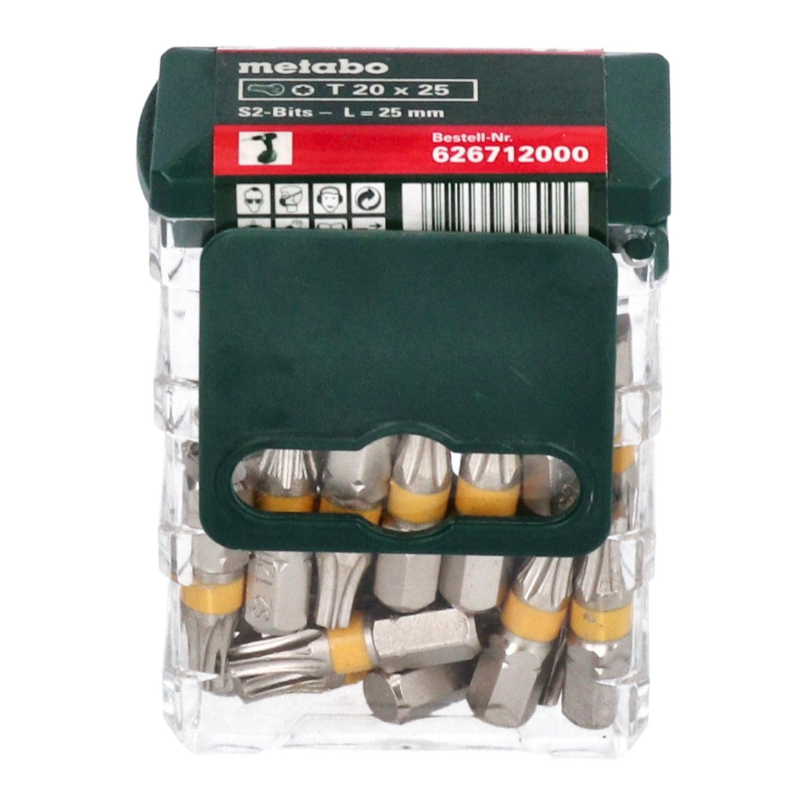 Metabo Boîte d'embouts 25x T20 embout Torx 25 mm (626712000)