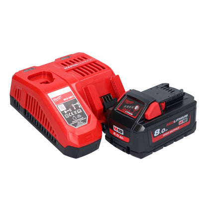 Milwaukee M18 FSAG125X-801X Akku Winkelschleifer 18 V 125 mm Brushless + 1x Akku 8,0 Ah + Ladegerät + HD Box