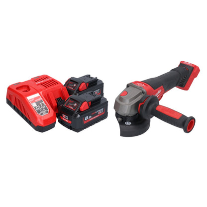 Meuleuse d'angle sur batterie Milwaukee M18 FSAGV115XPDB-802 18 V 115 mm sans balais + 2x batteries 8,0 Ah + chargeur