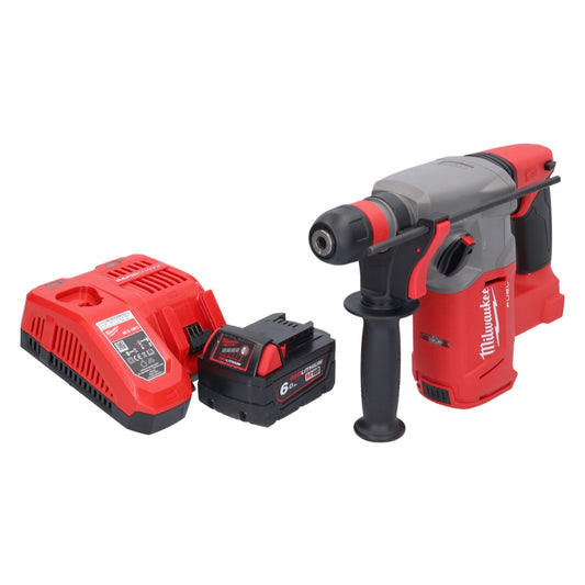 Marteau combiné à batterie Milwaukee M18 CHX-601 18 V 2,5 J SDS plus brushless + 1x batterie 6,0 Ah + chargeur