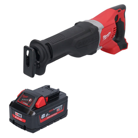 Milwaukee M18 BSX-801 Akku Recipro Säbelsäge 18 V + 1x Akku 8,0 Ah - ohne Ladegerät