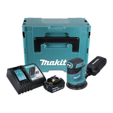 Makita DBO 180 RT1J Akku Exzenterschleifer 18 V 125 mm + 1x Akku 5,0 Ah + Ladegerät + Makpac - Toolbrothers