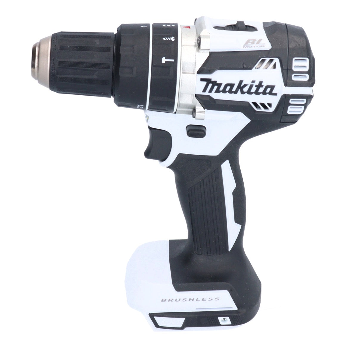 Makita DHP 484 SYX1W perceuse à percussion sans fil 18 V 54 Nm sans balais blanc + 2 batteries 1,5 Ah + chargeur + jeu d'accessoires 74 pièces + mallette