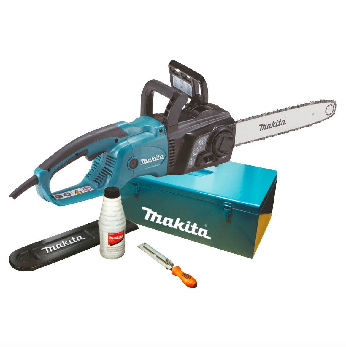 Makita UC 3551 AK Elektro Kettensäge 2000 W 35 cm 14,5 m/s 3/8" + Zubehör + Koffer - Toolbrothers