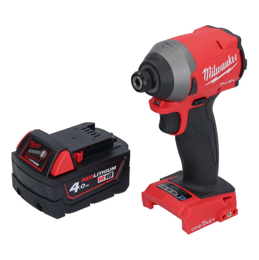 Milwaukee M18 ONEID2-401 Akku Schlagschrauber 18 V 226 Nm 1/4" Brushless + 1x Akku 4,0 Ah - ohne Ladegerät