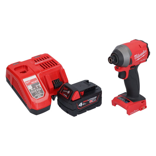 Milwaukee M18 ONEID2-401 Akku Schlagschrauber 18 V 226 Nm 1/4" Brushless + 1x Akku 4,0 Ah + Ladegerät