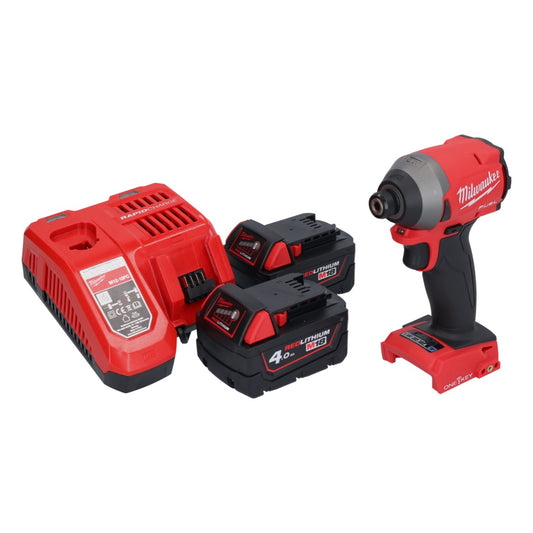 Clé à chocs sans fil Milwaukee M18 ONEID2-402 18 V 226 Nm 1/4" sans balai + 2x batterie 4,0 Ah + chargeur