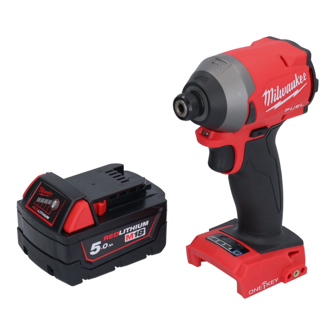 Milwaukee M18 ONEID2-501 Akku Schlagschrauber 18 V 226 Nm 1/4" Brushless + 1x Akku 5,0 Ah - ohne Ladegerät - Toolbrothers