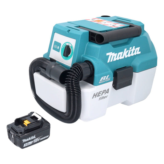 Aspirateur sans fil Makita DVC 750 LF1 LXT 18 V 67 mbar 7,5 l sans balais + 1x batterie 3,0 Ah - sans chargeur