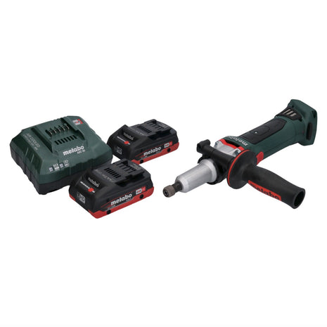 Metabo GA 18 LTX G Akku Geradschleifer 18 V 6 mm + 2x Akku 4,0 Ah + Ladegerät - Toolbrothers