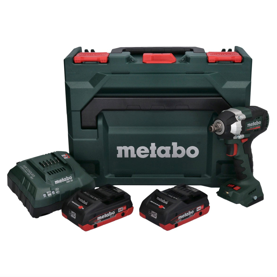 Metabo SSW 18 LT 300 BL Akku Schlagschrauber 18 V 300 Nm Brushless + 2x Akku 4,0 Ah + Ladegerät + metaBOX