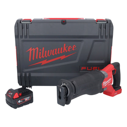 Batterie Milwaukee M18 ONEFSZ-401X Scie sabre Recipro 18 V brushless + 1x batterie 4,0 Ah + boîtier HD - sans chargeur