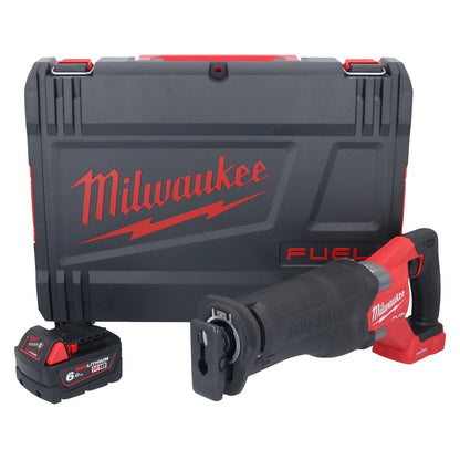 Milwaukee M18 ONEFSZ-601X Akku Recipro Säbelsäge 18 V Brushless + 1x Akku 6,0 Ah + HD Box - ohne Ladegerät