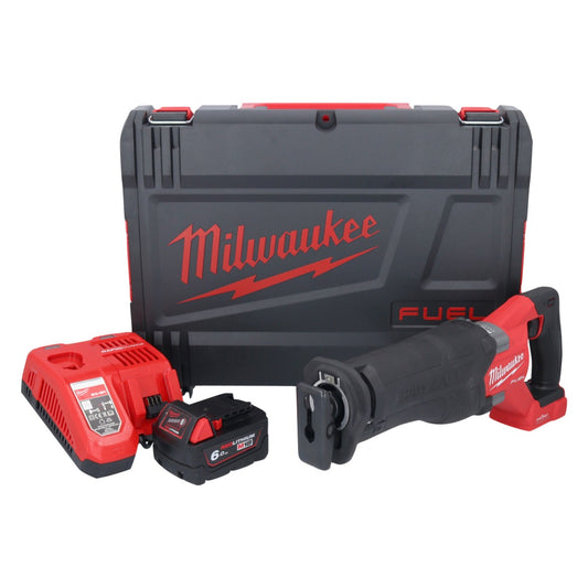 Milwaukee M18 ONEFSZ-601X Akku Recipro Säbelsäge 18 V Brushless + 1x Akku 6,0 Ah + Ladegerät +  HD Box