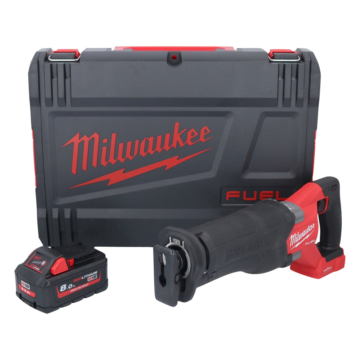 Milwaukee M18 ONEFSZ-801X batterie Scie sabre Recipro 18 V brushless + 1x batterie 8,0 Ah + boîtier HD - sans chargeur