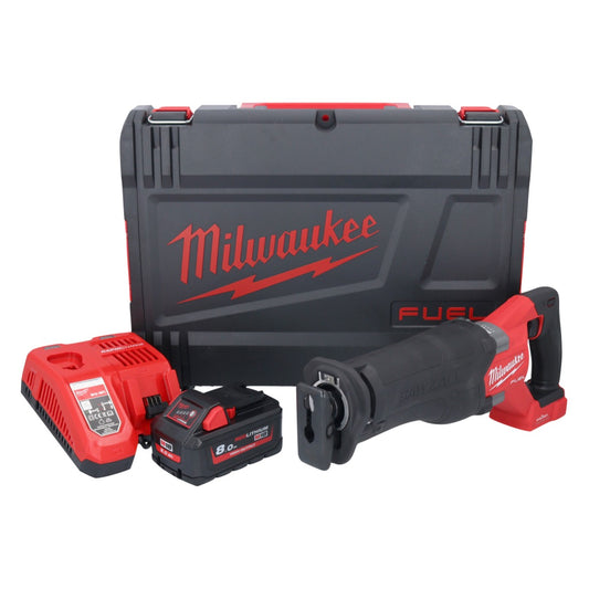 Milwaukee M18 ONEFSZ-801X Akku Recipro Säbelsäge 18 V Brushless + 1x Akku 8,0 Ah + Ladegerät + HD Box