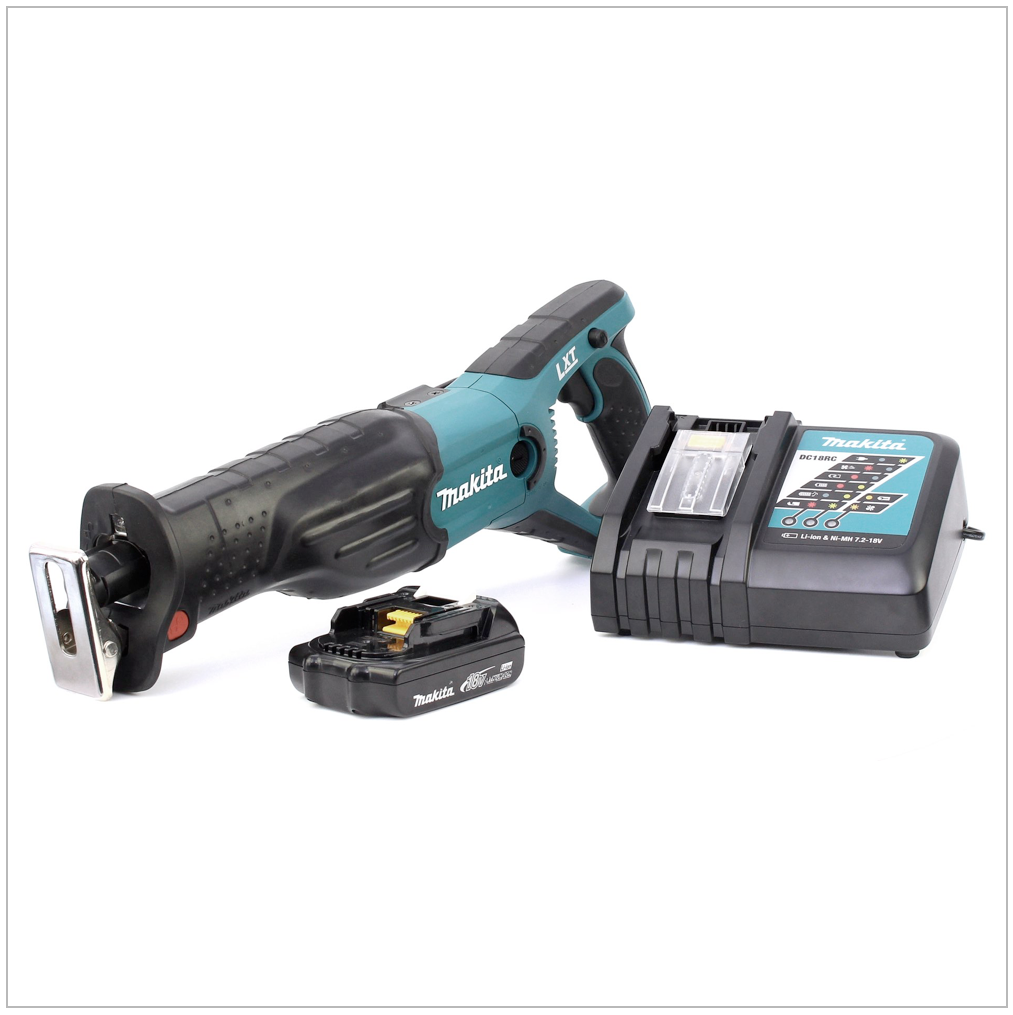 Makita DJR 181 RY1 Akku Reciprosäge 18 V Säbelsäge + 1x 1,5 Ah Akku + Ladegerät - Toolbrothers