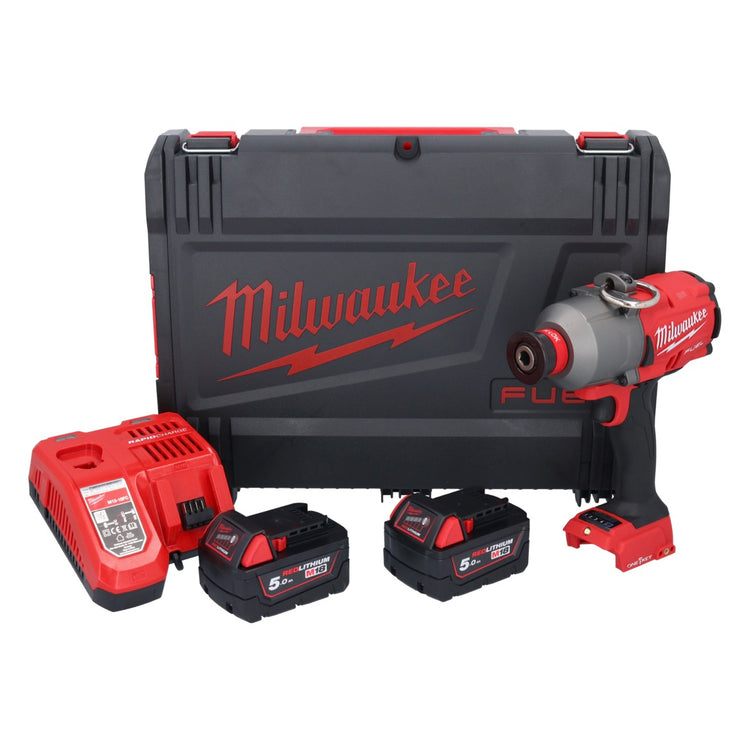 Milwaukee M18 ONEFHIWH716-502X Akku Schlagschrauber 18 V 1017 Nm 7/16" ( 4933479406 ) Brushless + 2x Akku 5,0 Ah + Ladegerät + HD Box - Toolbrothers