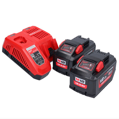 Milwaukee M18 FCHS35-122 Akku Kettensäge 18 V 35 cm 12,4 m/s ( 4933479679 ) + 2x Akku 12,0 Ah + Ladegerät