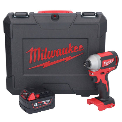 Milwaukee M18 CBLID-401C Akku Schlagschrauber 18 V 180 Nm 1/4" Brushless + 1x Akku 4,0 Ah + Koffer - ohne Ladegerät