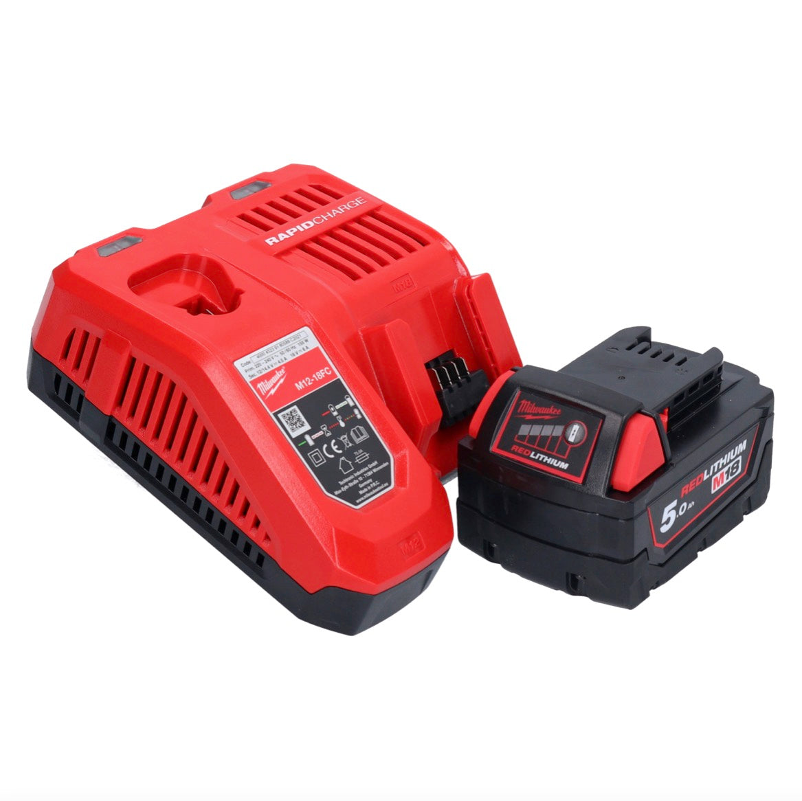 Milwaukee M18 CBLID-501C Akku Schlagschrauber 18 V 180 Nm 1/4" Brushless + 1x Akku 5,0 Ah + Ladegerät + Koffer