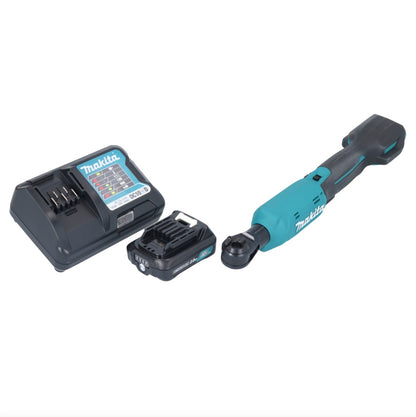 Makita WR 100 DWA1 tournevis à cliquet sur batterie 12 V 47,5 Nm 1/4" 3/8" + 1x batterie 2,0 Ah + chargeur