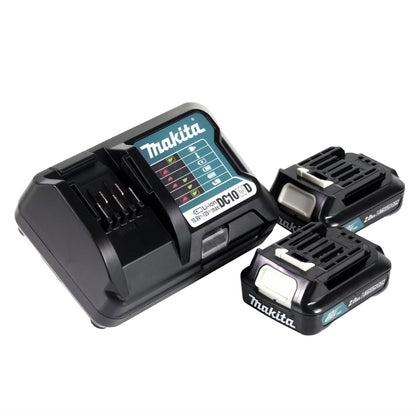 Visseuse à cliquet sans fil Makita WR 100 DWA 12 V 47,5 Nm 1/4" 3/8" + 2x batteries 2,0 Ah + chargeur