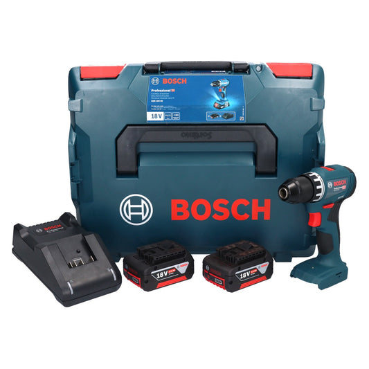 Bosch GSR 18V-45 Akku Bohrschrauber 18 V 45 Nm ( 06019K3204 ) Brushless + 2x Akku 3,0 Ah + Ladegerät + L-Boxx