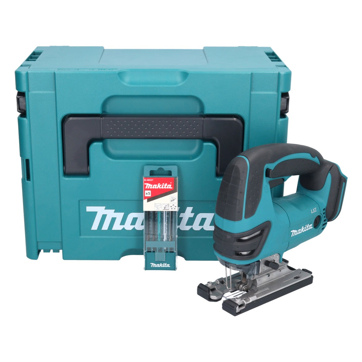 Makita DJV 180 ZJ scie sauteuse sans fil 18 V + jeu de lames de scie sauteuse 5 pièces + Makpac - sans batterie, sans chargeur