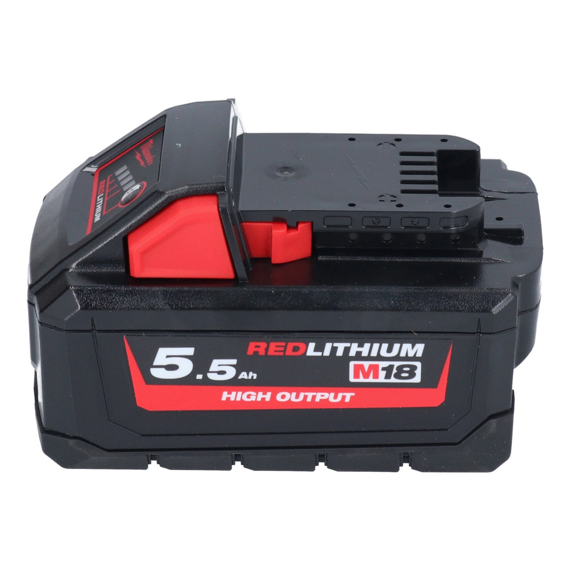 Milwaukee M18 HB 5,5 Akku Set 3x 18 V 5,5 Ah / 5500 mAh Li-Ion High Output ( 3x 4932464712 ) mit Ladestandsanzeige