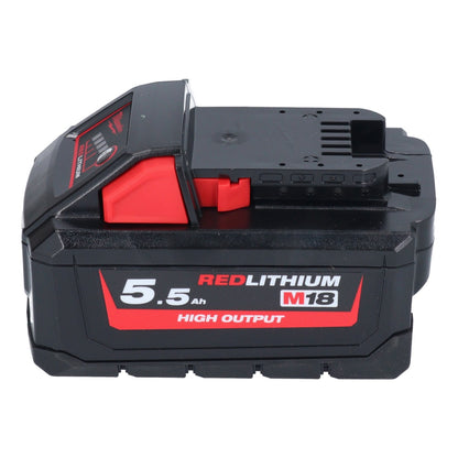 Kit de démarrage avec batterie Milwaukee M18 NRG-552 à haut rendement 18 V + 2x batterie 5,5 Ah (2x 4932464712) + chargeur M12-18 FC (4932451079)