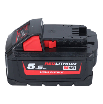 Milwaukee M18 NRG-554 Akku Starter Set High Output 18 V + 4x Akku 5,5 Ah ( 4x 4932464712 ) + M12-18 FC Ladegerät ( 4932451079 )