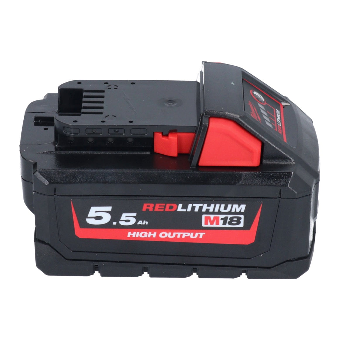 Kit de démarrage avec batterie Milwaukee M18 NRG-554 à haut rendement 18 V + 4x batterie 5,5 Ah (4x 4932464712) + chargeur M12-18 FC (4932451079)