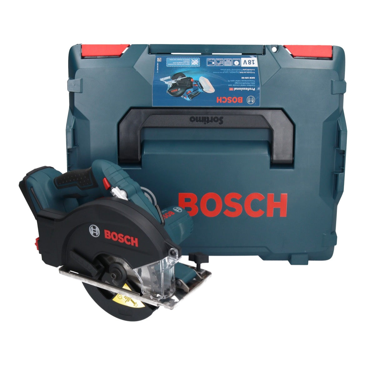 Bosch GKM 18V-50 Professional Akku Metall Handkreissäge 18 V 136 mm ( 06016B8001 ) Brushless + L-Boxx - ohne Akku, ohne Ladegerät - Toolbrothers