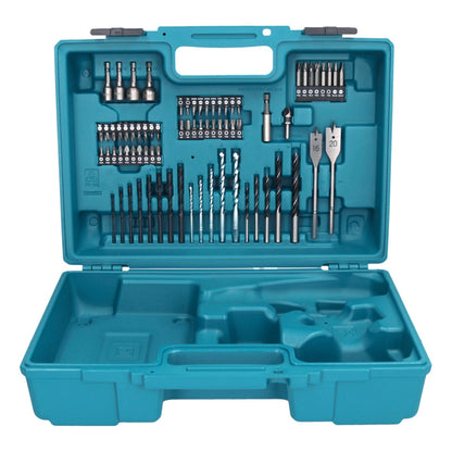 Makita DDF 484 RT1X1 perceuse-visseuse sans fil 18 V 54 Nm + 1x batterie 5,0 Ah + chargeur + jeu d'accessoires 74 pièces + mallette