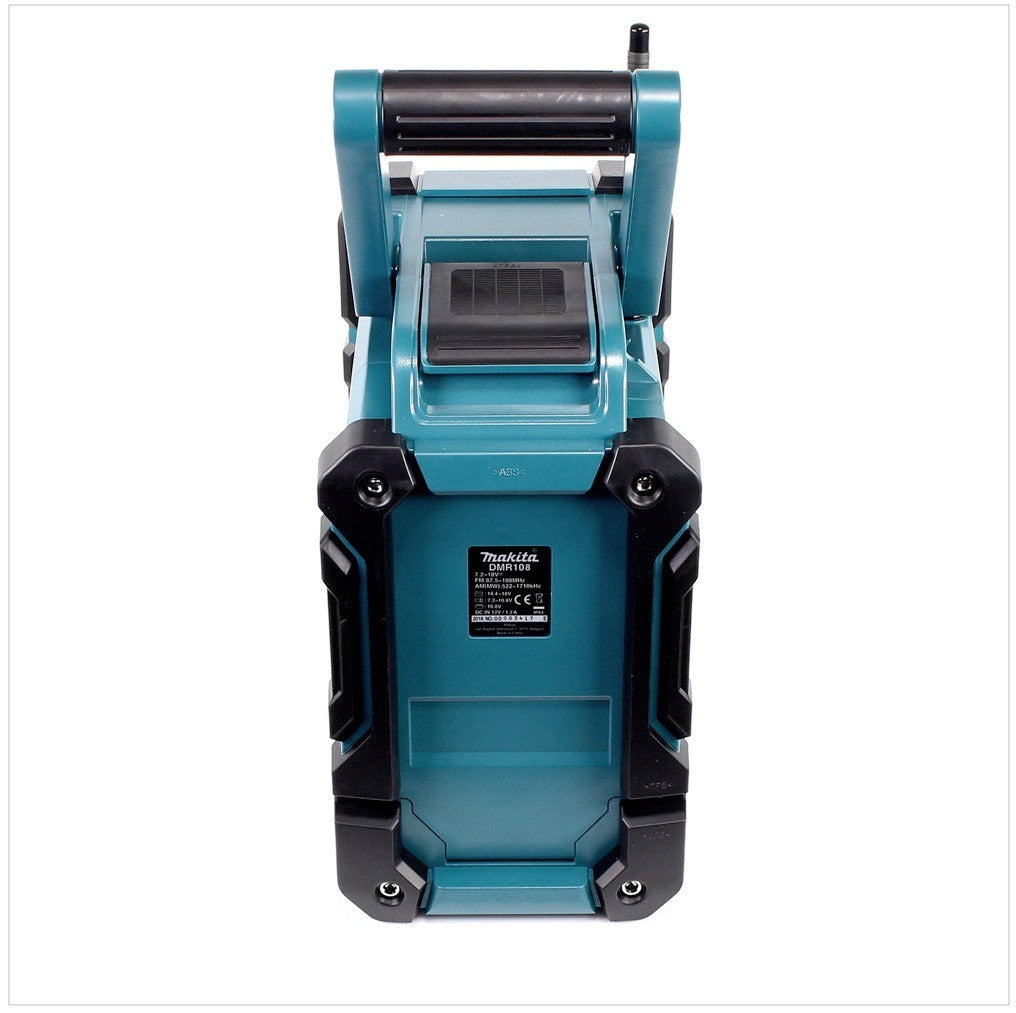 Makita DMR 108 Z 7.2 - Radio de chantier sur batterie 18 V avec Bluetooth Solo - sans piles ni chargeur