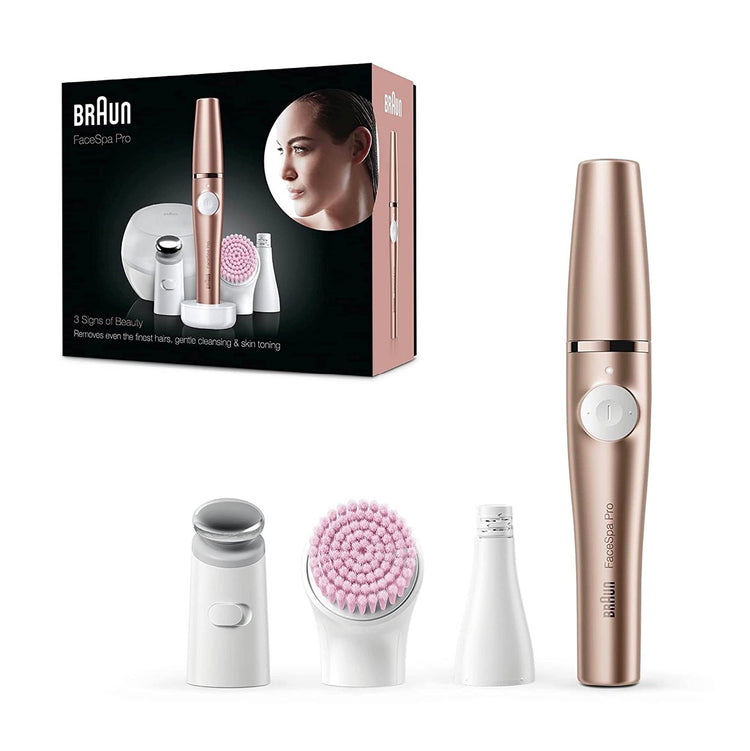 Braun FaceSpa Pro 921 Gesichtsepilierer Epilation Reinigung Entspannung 3 in 1 + Ladegerät + Etui - Toolbrothers