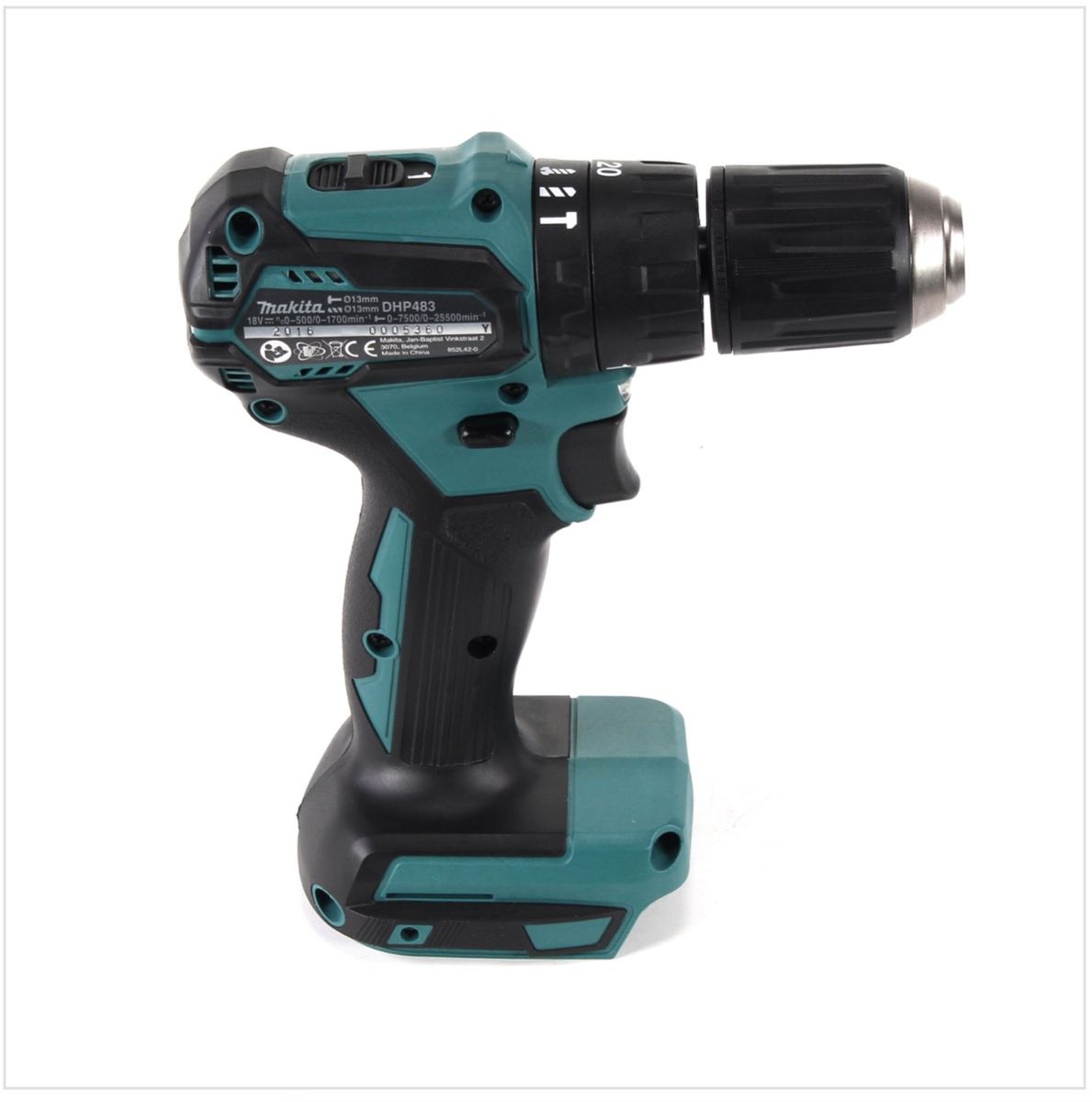 Makita DHP 483 Z Akku Schlagbohrschrauber 18 V 40 Nm Brushless Solo - ohne Akku, ohne Ladegerät